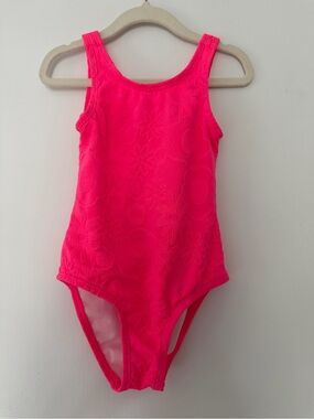 Toddler girl ' Hot Pink One-Piece Swimsuit